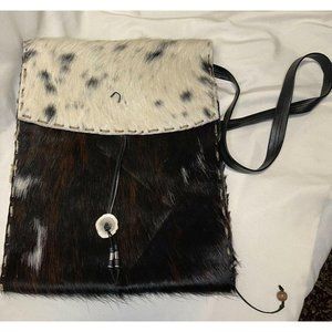 Vintage Western Hair on Cowhide Leather tote